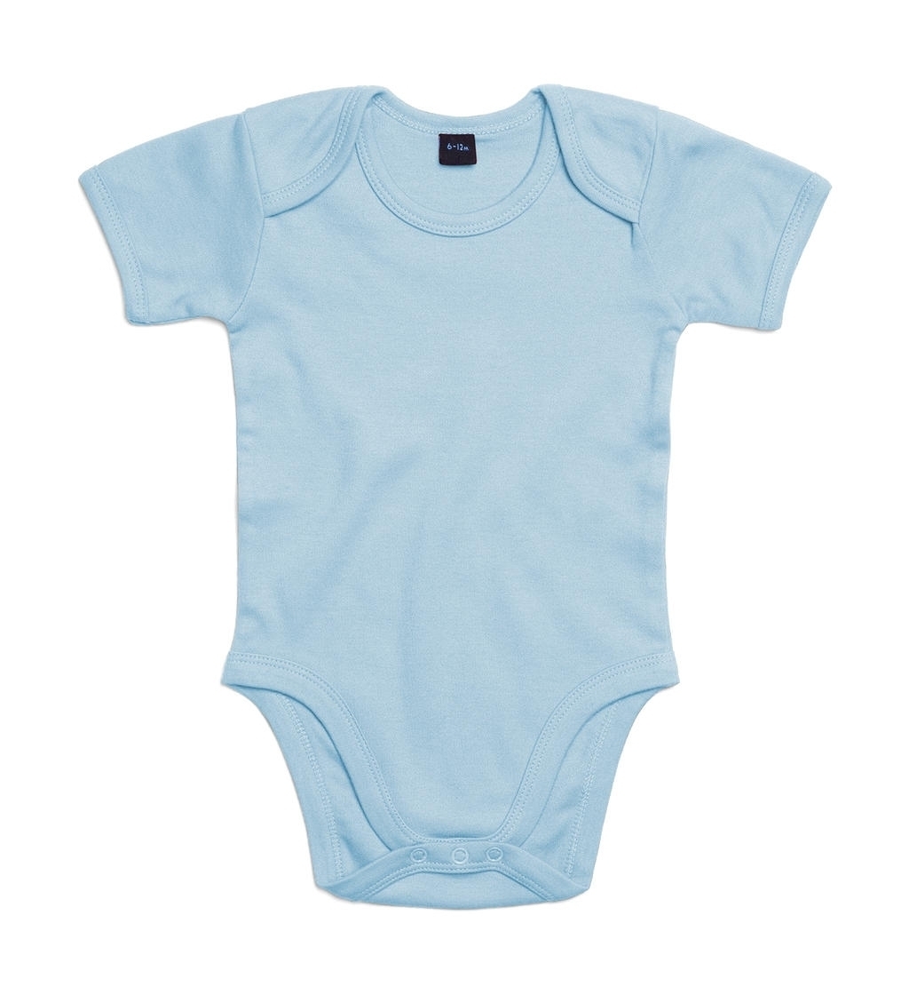 Baby Bodysuit Dusty Blue Bleu, à personnaliser avec le logo de votre club. Baby Bodysuit Dusty Blue Bleu