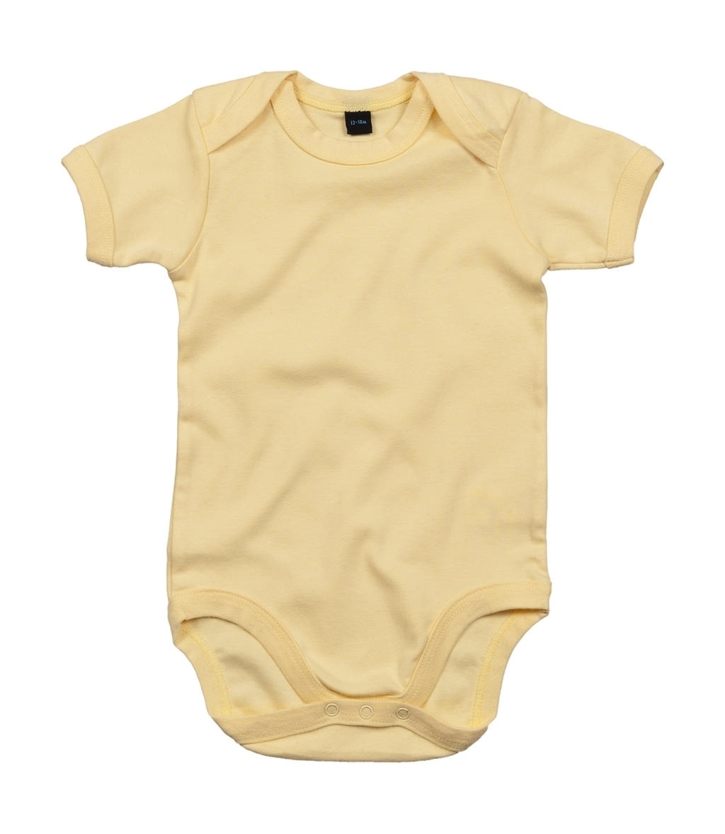 Baby Bodysuit Soft Yellow Jaune, à personnaliser avec le logo de votre club. Baby Bodysuit Soft Yellow Jaune