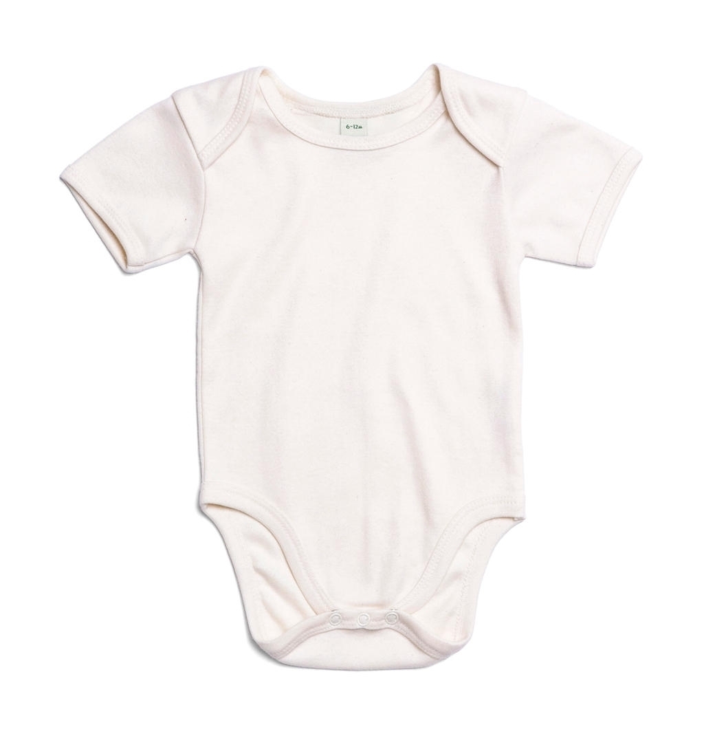 Organic Baby Short Sleeve Body Organic Natural Beige, à personnaliser avec le logo de votre club. Organic Baby Short Sleeve Body Organic Natural Beige