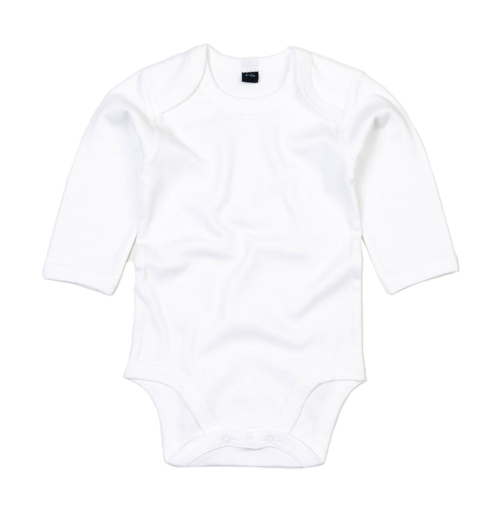 Baby Organic LS Bodysuit White Blanc, à personnaliser avec le logo de votre club. Baby Organic LS Bodysuit White Blanc