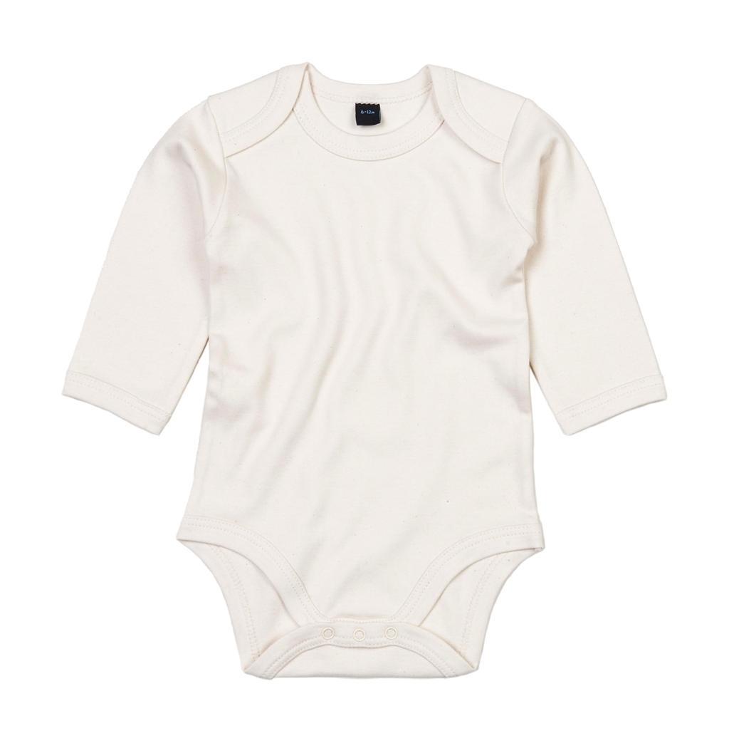 Baby Organic LS Bodysuit Organic Natural Beige, à personnaliser avec le logo de votre club. Baby Organic LS Bodysuit Organic Natural Beige