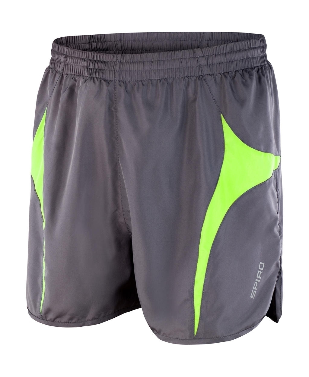 Unisex Micro Lite Running Shorts Grey/Lime Gris, à personnaliser avec le logo de votre club. Unisex Micro Lite Running Shorts Grey/Lime Gris