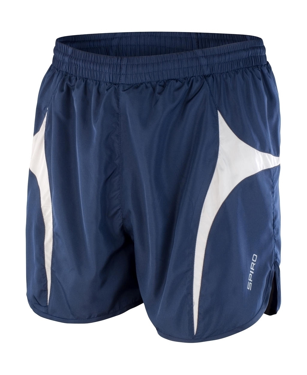 Unisex Micro Lite Running Shorts Navy/White Bleu, à personnaliser avec le logo de votre club. Unisex Micro Lite Running Shorts Navy/White Bleu