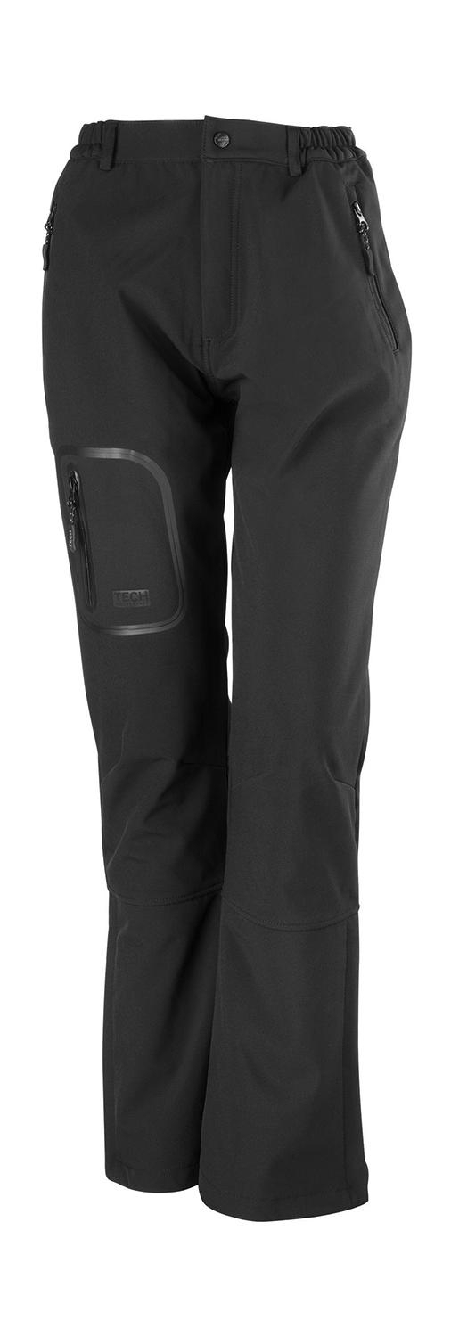 Ladies Soft Shell Trousers Black Noir, à personnaliser avec le logo de votre club. Ladies Soft Shell Trousers Black Noir