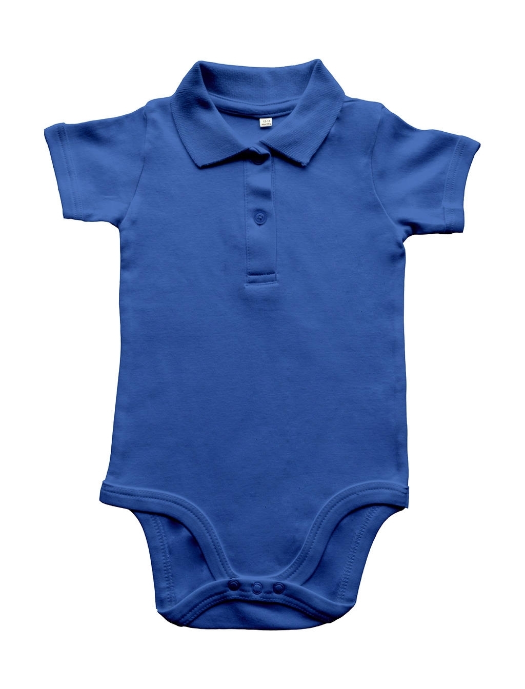 Baby Organic Polo Bodysuit Cobalt Blue Bleu, à personnaliser avec le logo de votre club. Baby Organic Polo Bodysuit Cobalt Blue Bleu