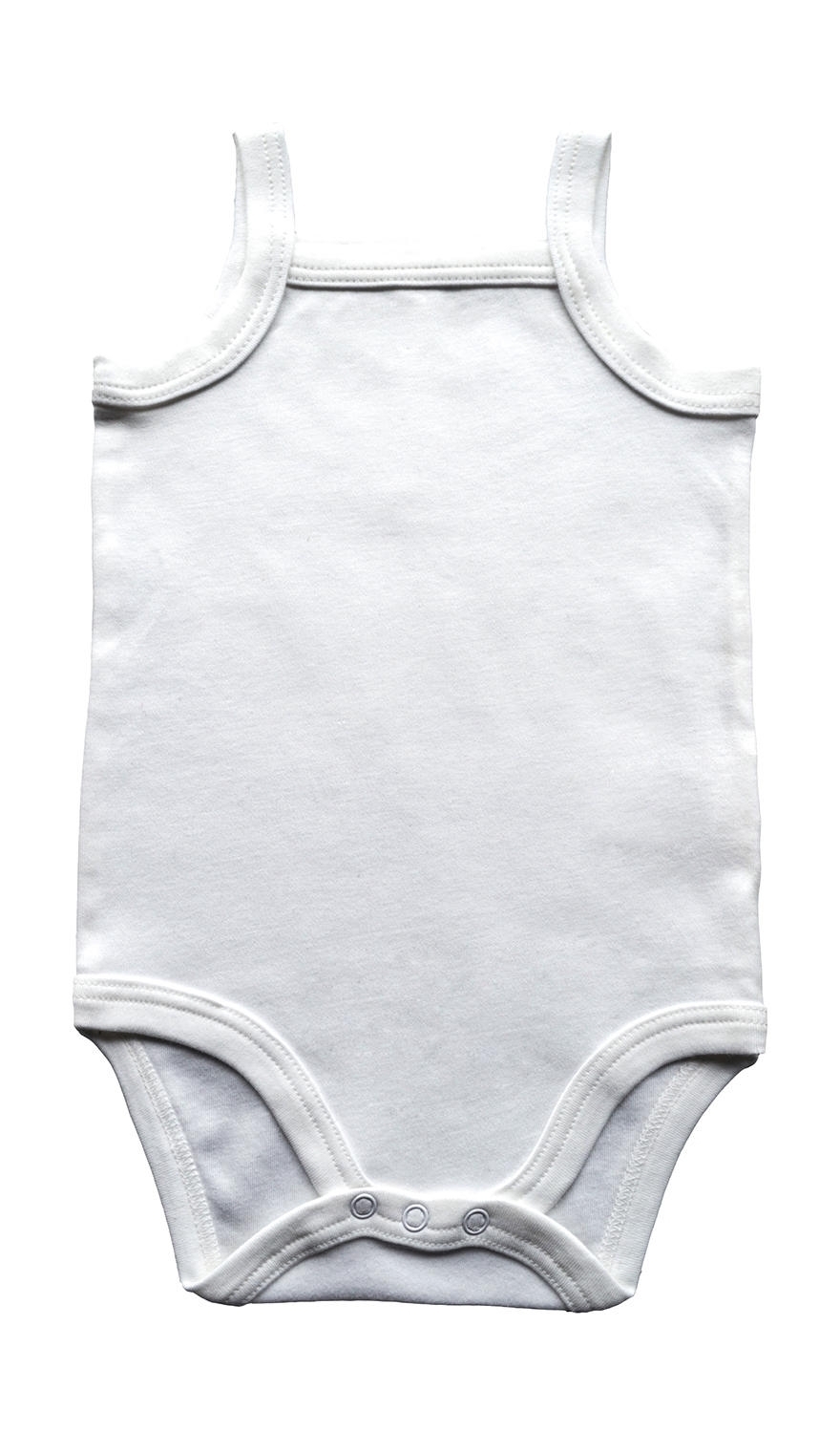 Baby Organic Strap Vest Bodysuit White Blanc, à personnaliser avec le logo de votre club. Baby Organic Strap Vest Bodysuit White Blanc