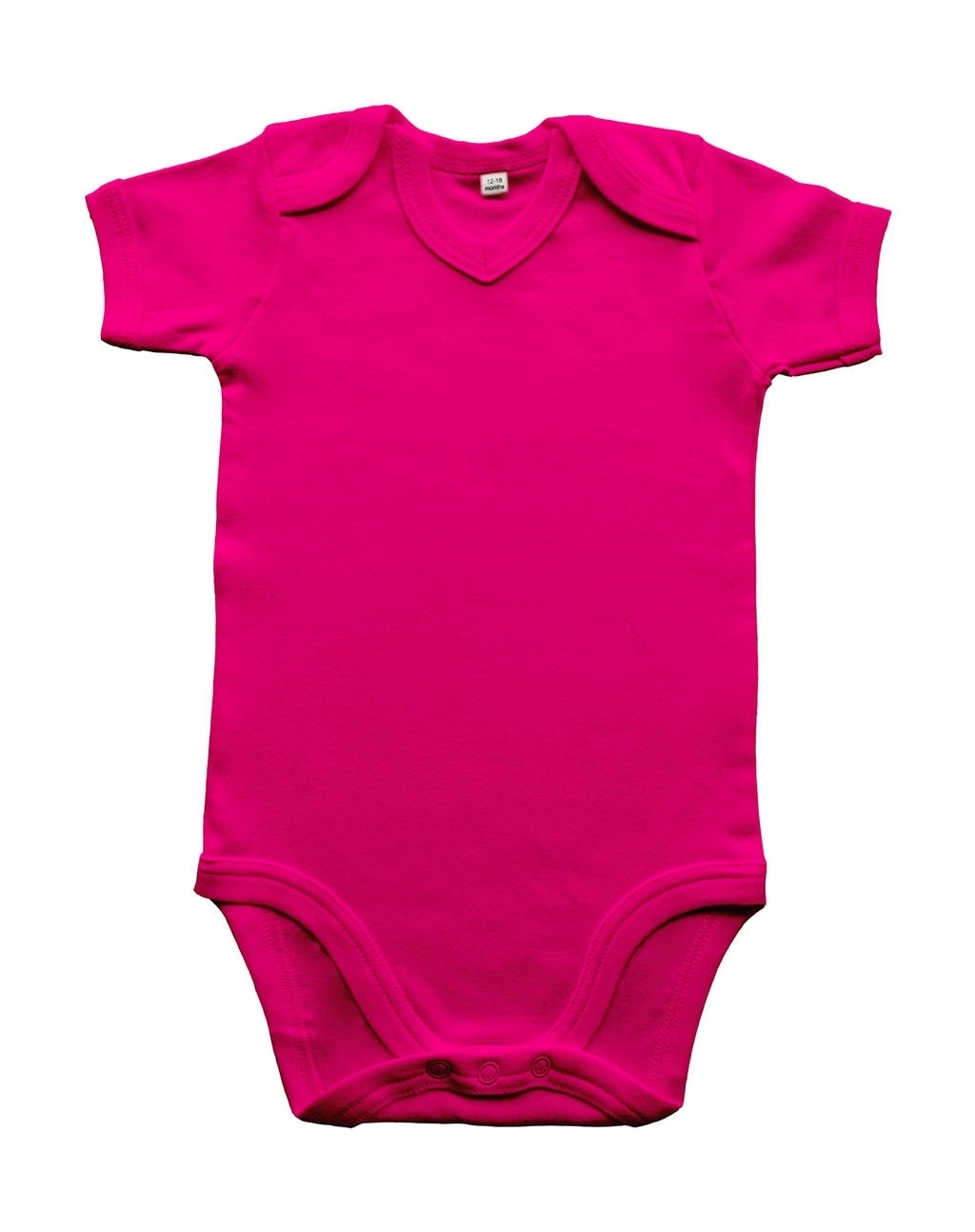 Baby Organic V-neck Bodysuit Fuchsia Rose, à personnaliser avec le logo de votre club. Baby Organic V-neck Bodysuit Fuchsia Rose
