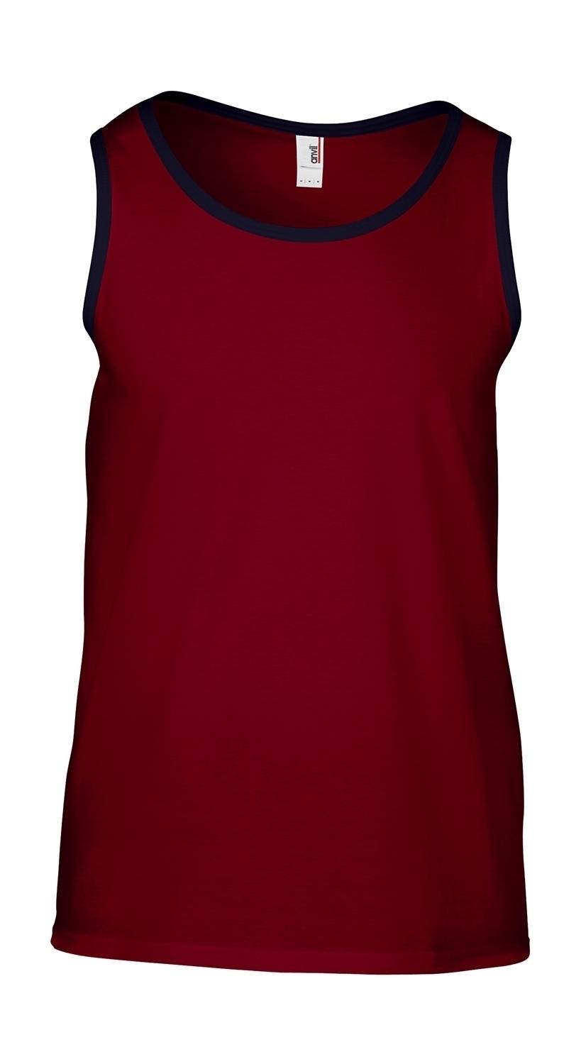 Adult Fashion Basic Tank Independence Red/Navy Rouge
