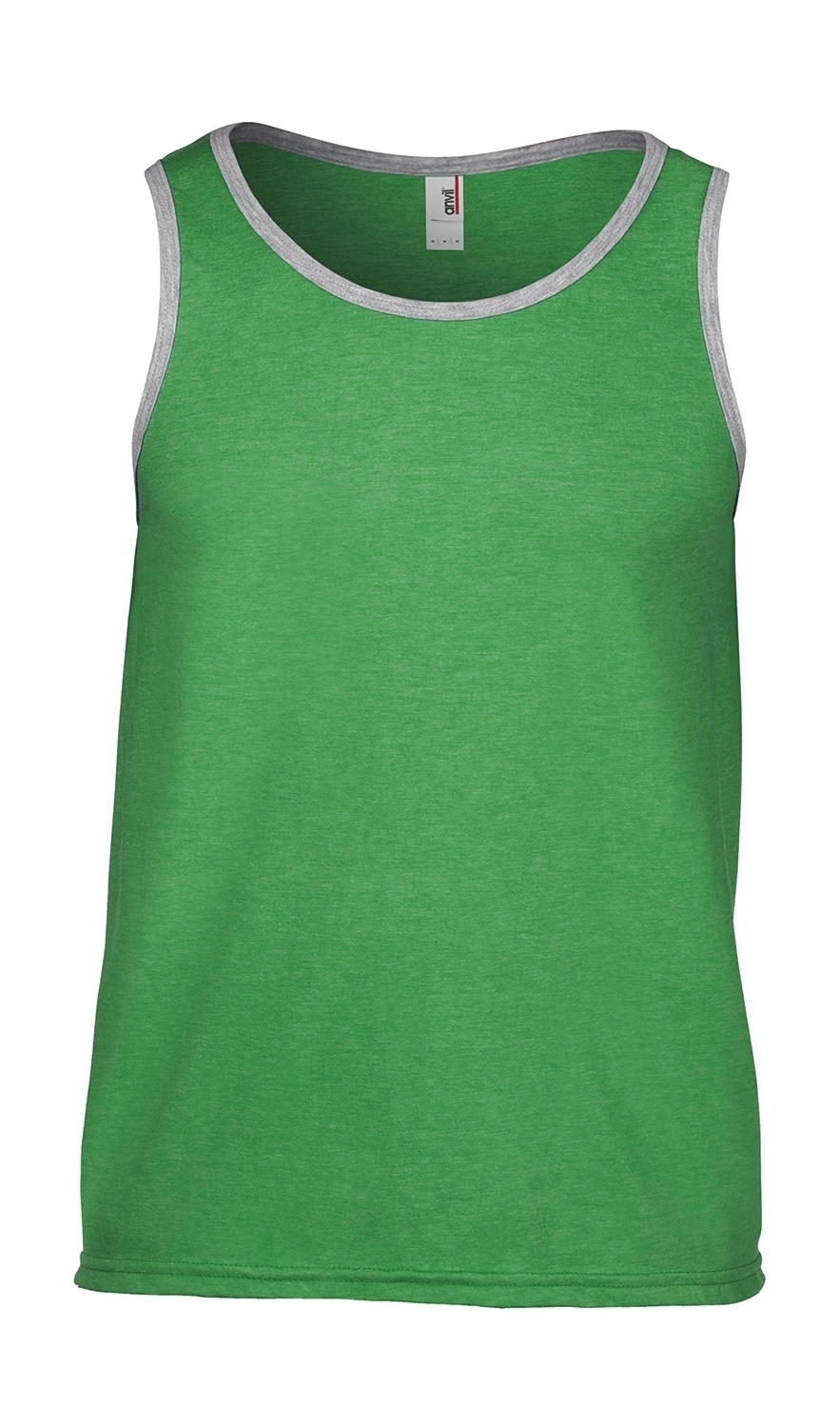 Adult Fashion Basic Tank Heather Green/Heather Grey Vert, à personnaliser avec le logo de votre club. Adult Fashion Basic Tank Heather Green/Heather Grey Vert