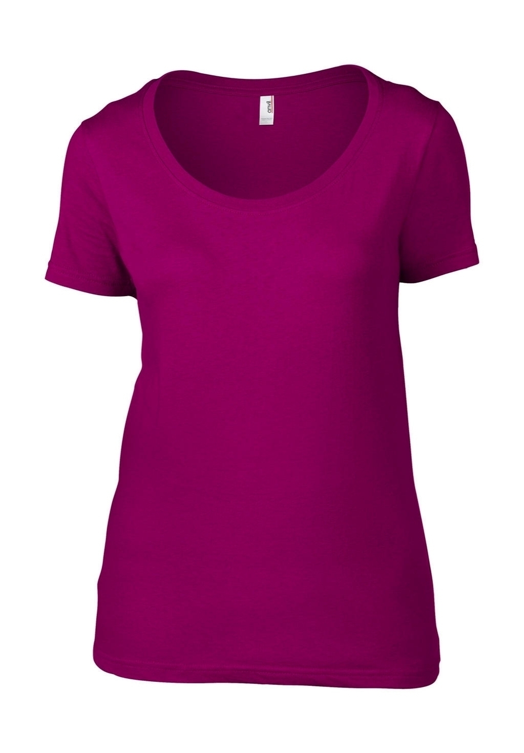Women`s Featherweight Scoop Tee Raspberry Rose, à personnaliser avec le logo de votre club. Women`s Featherweight Scoop Tee Raspberry Rose
