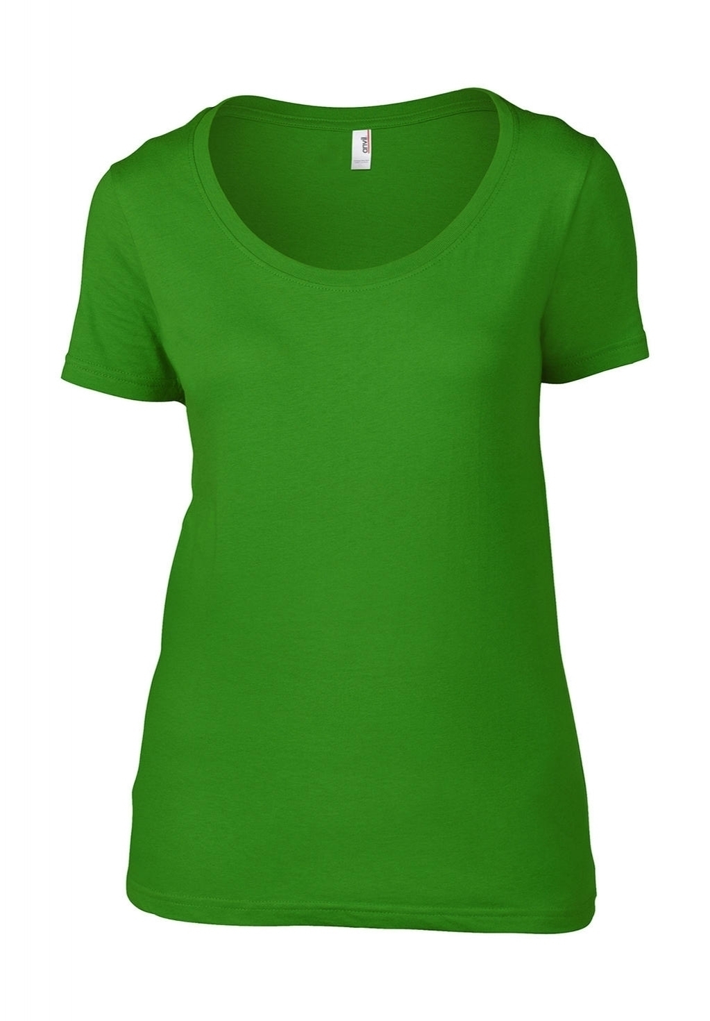 Women`s Featherweight Scoop Tee Green Apple Vert, à personnaliser avec le logo de votre club. Women`s Featherweight Scoop Tee Green Apple Vert