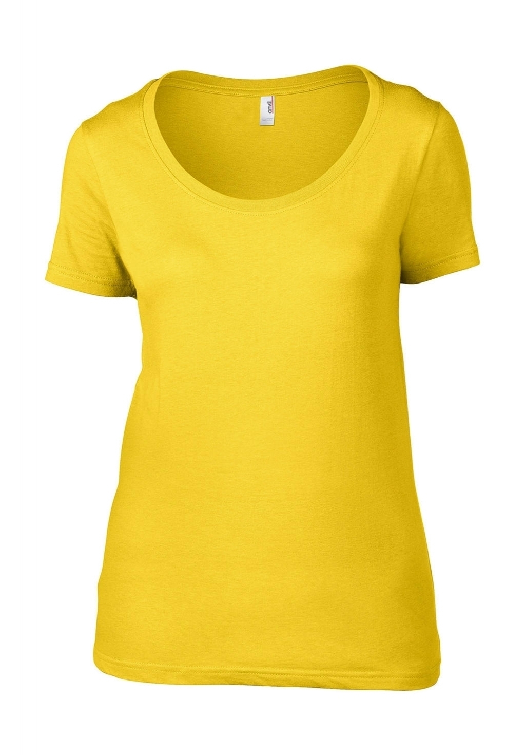 Women`s Featherweight Scoop Tee Lemon Zest vert, à personnaliser avec le logo de votre club. Women`s Featherweight Scoop Tee Lemon Zest vert
