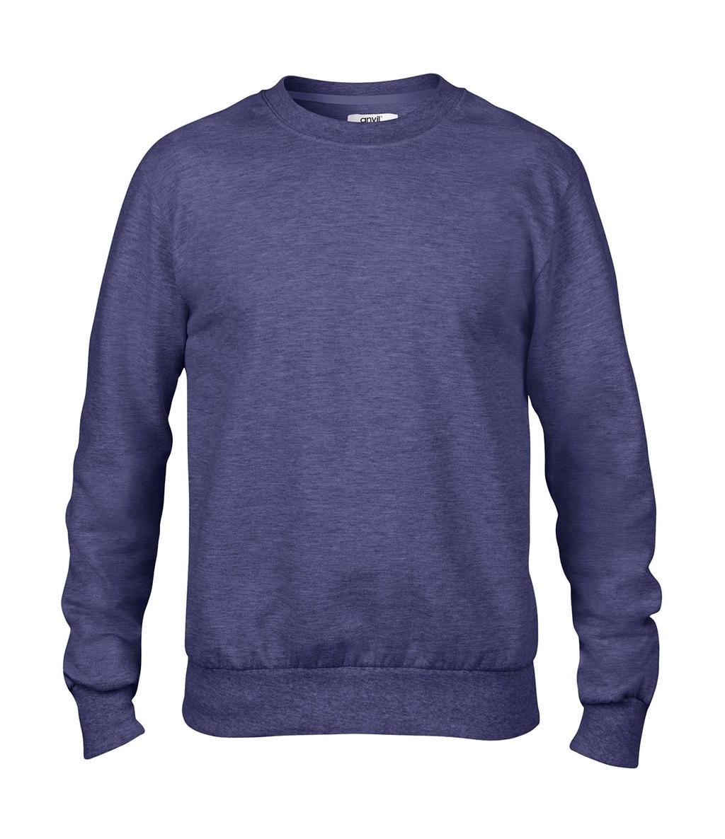 Adult French Terry Crewneck Sweat Heather Blue Bleu, à personnaliser avec le logo de votre club. Adult French Terry Crewneck Sweat Heather Blue Bleu