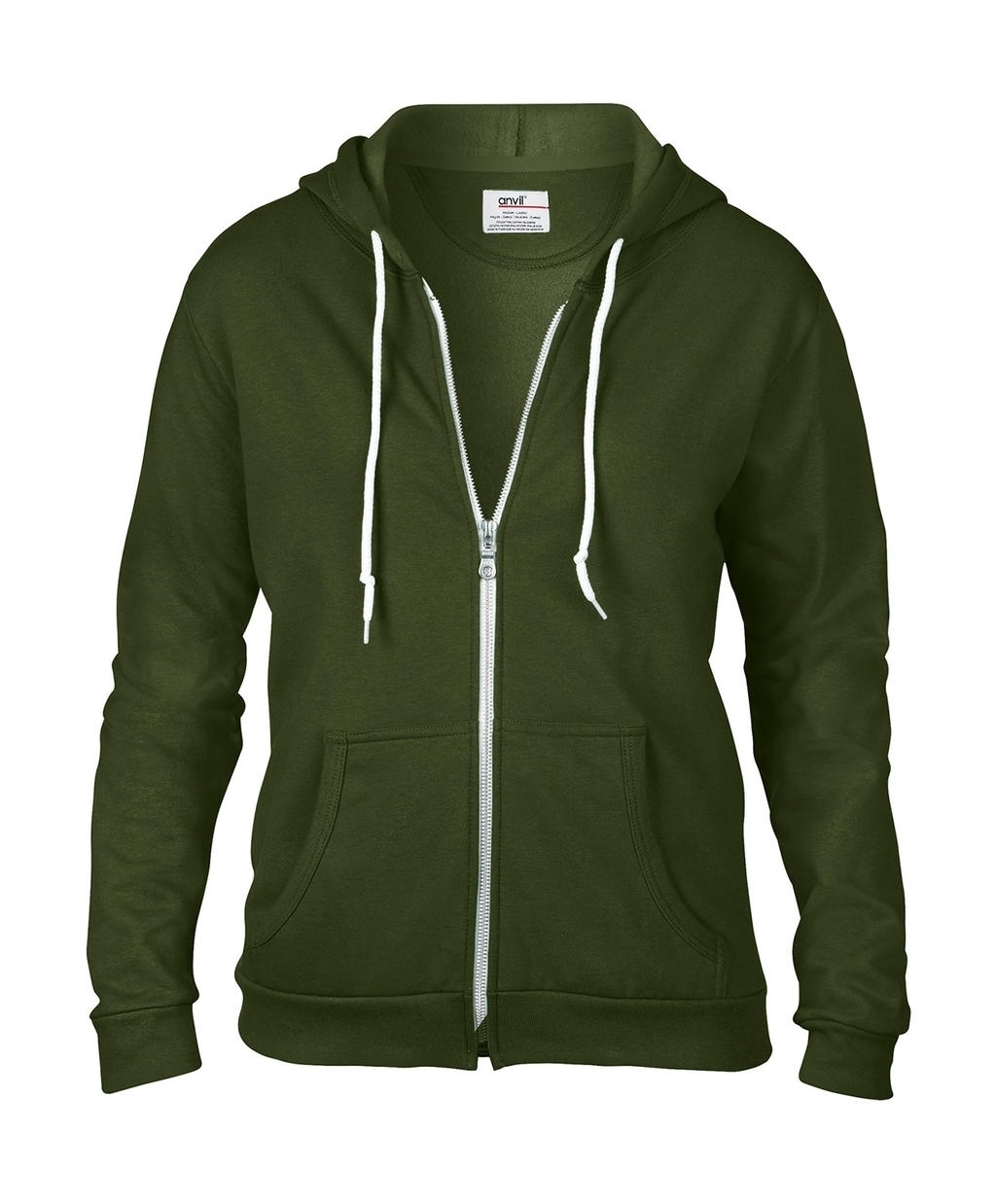 Women`s Fashion Full-Zip Hooded Sweat City Green Vert, Ã personnaliser avec le logo de votre club. Women`s Fashion Full-Zip Hooded Sweat City Green Vert