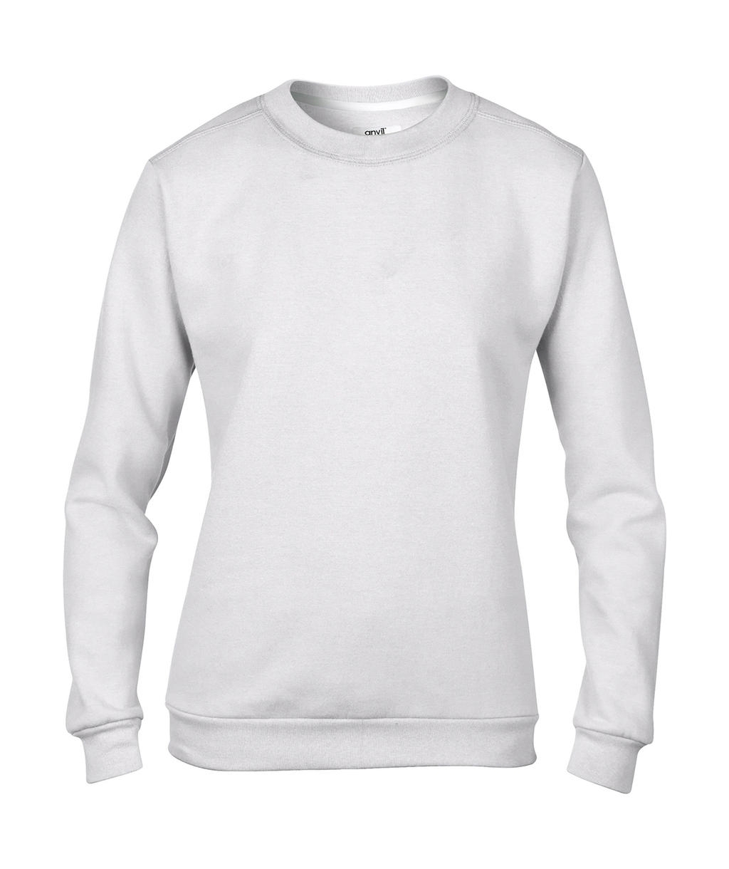 Women`s Fashion Crewneck Sweat White Blanc, à personnaliser avec le logo de votre club. Women`s Fashion Crewneck Sweat White Blanc
