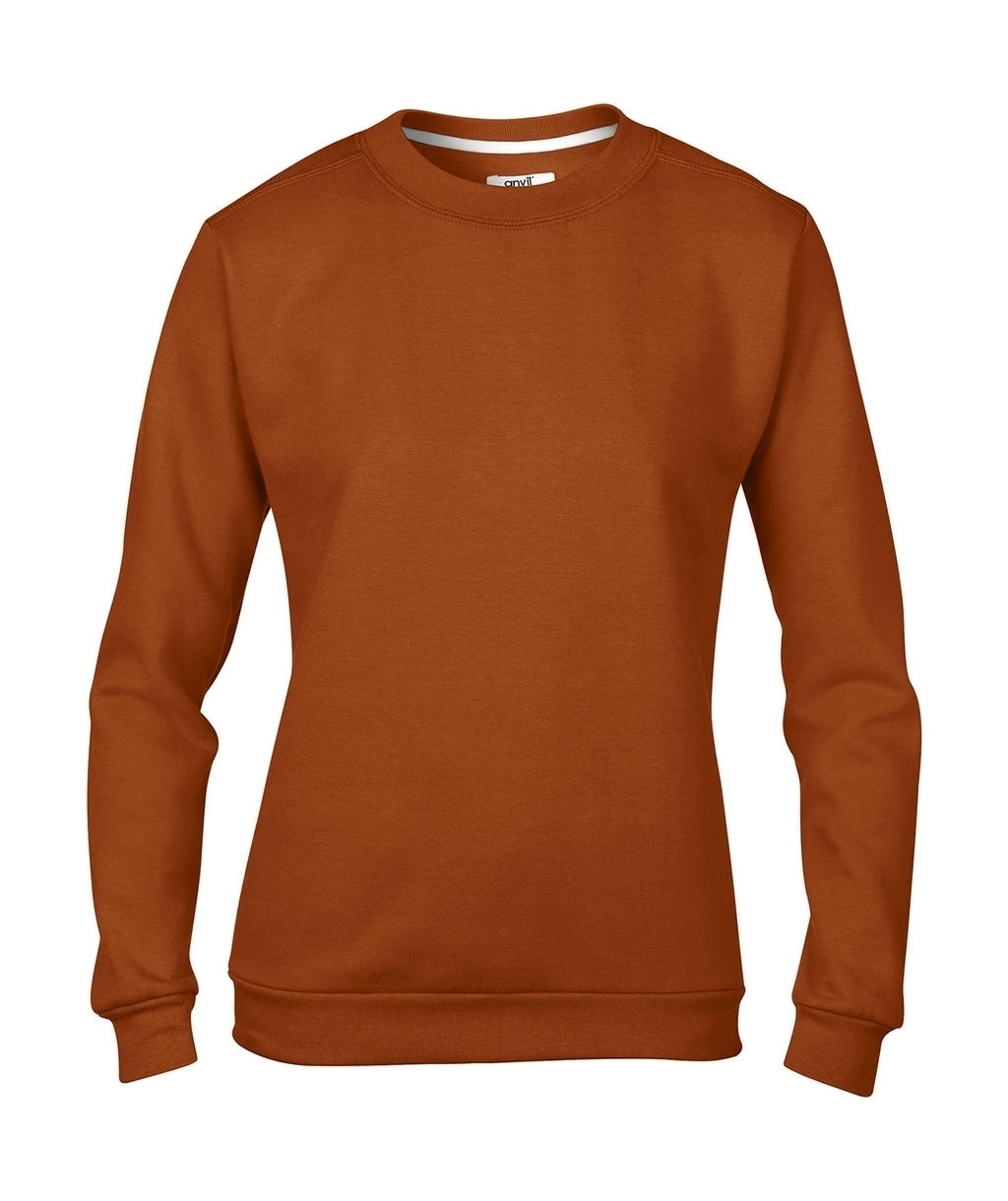 Women`s Fashion Crewneck Sweat Texas Orange Orange, à personnaliser avec le logo de votre club. Women`s Fashion Crewneck Sweat Texas Orange Orange