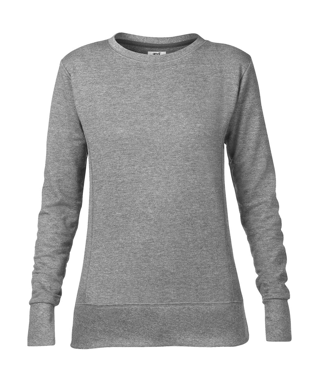 Women`s French Terry Sweatshirt Heather Grey Gris, à personnaliser avec le logo de votre club. Women`s French Terry Sweatshirt Heather Grey Gris