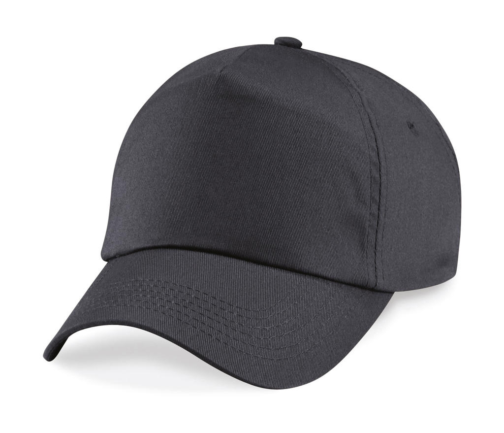 Original 5 Panel Cap Graphite Grey Gris, à personnaliser avec le logo de votre club. Original 5 Panel Cap Graphite Grey Gris