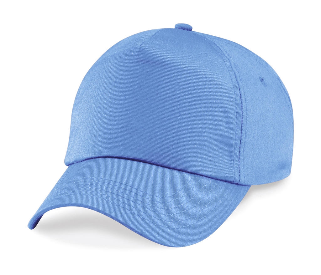 Original 5 Panel Cap Sky Blue Bleu, à personnaliser avec le logo de votre club. Original 5 Panel Cap Sky Blue Bleu