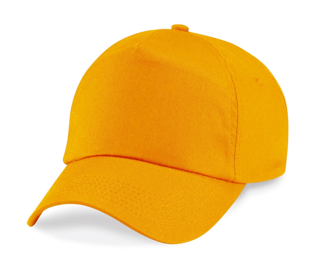Original 5 Panel Cap Gold Jaune, à personnaliser avec le logo de votre club. Original 5 Panel Cap Gold Jaune