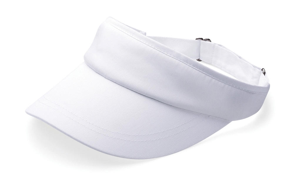 Sports Visor White Blanc, à personnaliser avec le logo de votre club. Sports Visor White Blanc