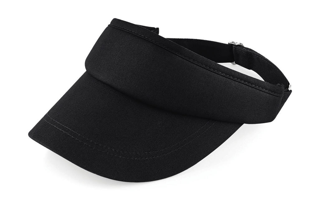Sports Visor Black Noir, à personnaliser avec le logo de votre club. Sports Visor Black Noir