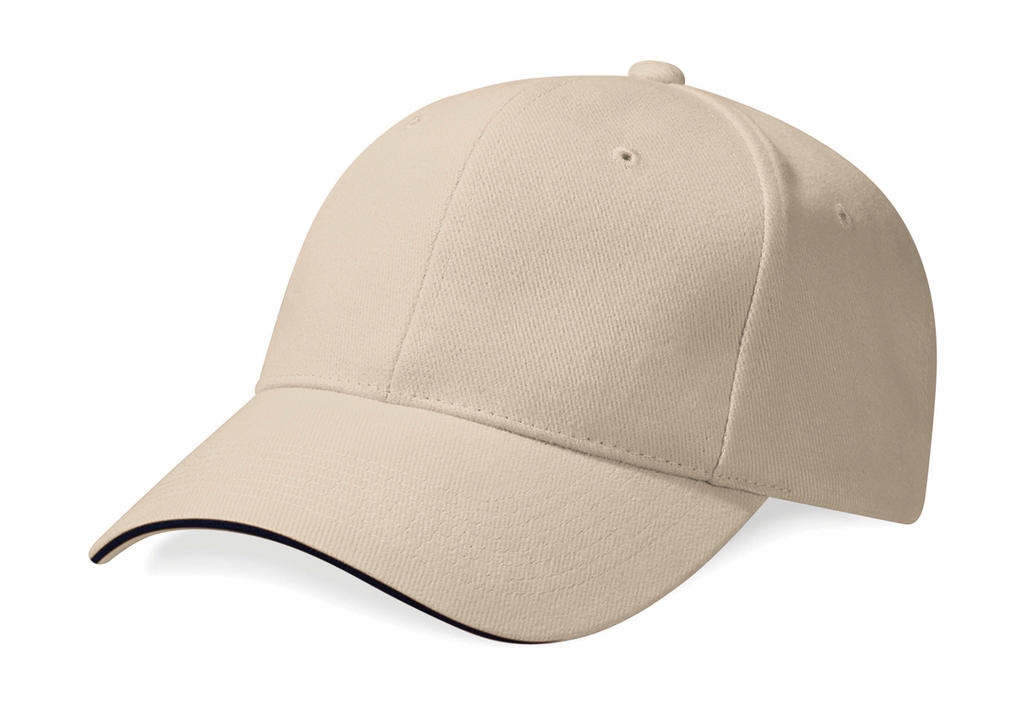 Pro-Style Heavy Brushed Cotton Cap Stone-French Navy Gris, à personnaliser avec le logo de votre club. Pro-Style Heavy Brushed Cotton Cap Stone-French Navy Gris