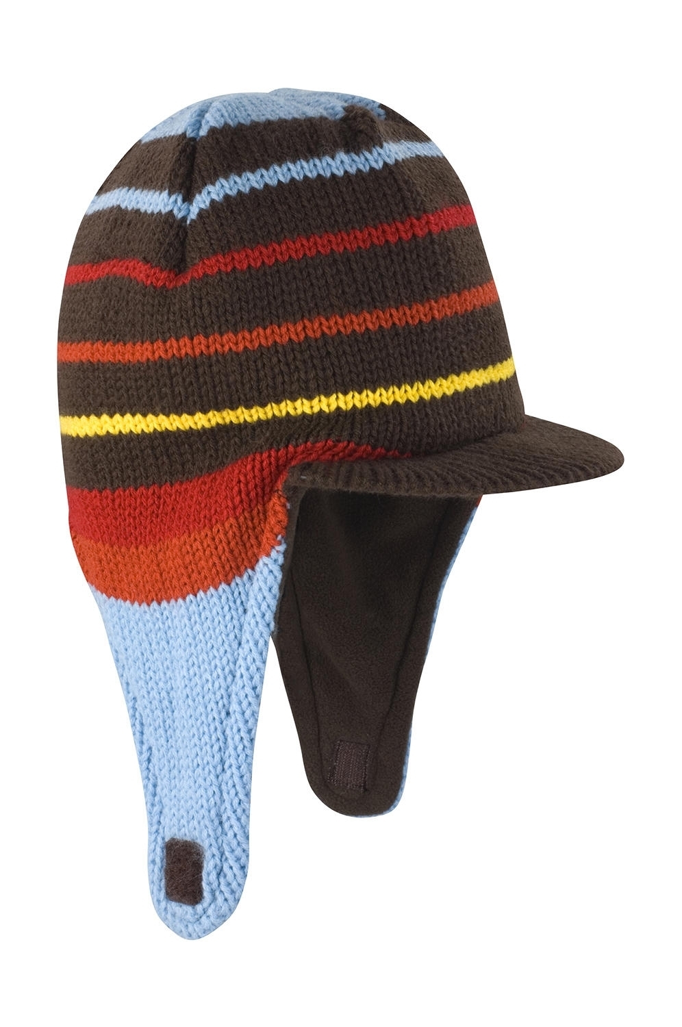 Traka Sherpa Hat Chocolate/Sky/Red/Orange/Yellow Marron, à personnaliser avec le logo de votre club. Traka Sherpa Hat Chocolate/Sky/Red/Orange/Yellow Marron