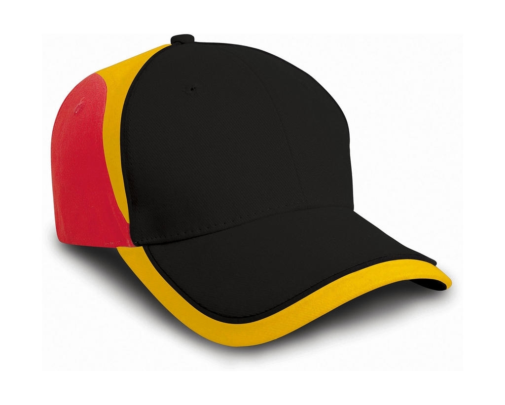 National Cap Germany/Belgium Noir, à personnaliser avec le logo de votre club. National Cap Germany/Belgium Noir