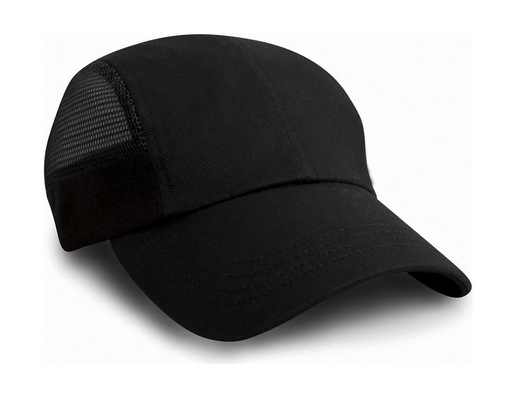 Sport Side Mesh Cap Black Noir, à personnaliser avec le logo de votre club. Sport Side Mesh Cap Black Noir