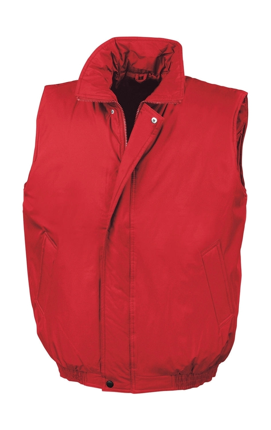 Padded Bodywarmer Red Rouge, à personnaliser avec le logo de votre club. Padded Bodywarmer Red Rouge