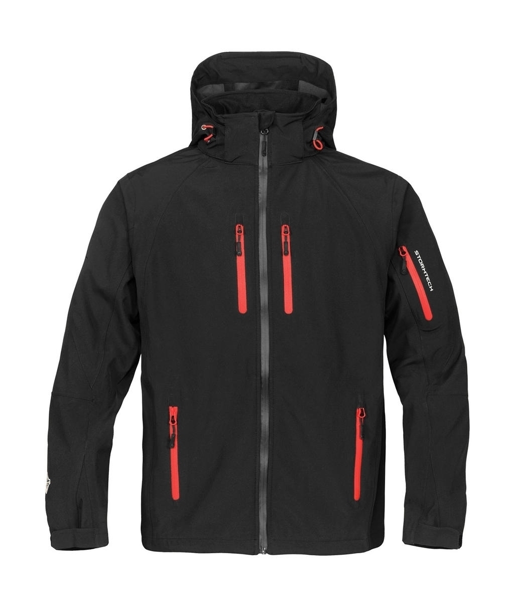 Expedition Soft Shell Black/Flame Red Noir, à personnaliser avec le logo de votre club. Expedition Soft Shell Black/Flame Red Noir