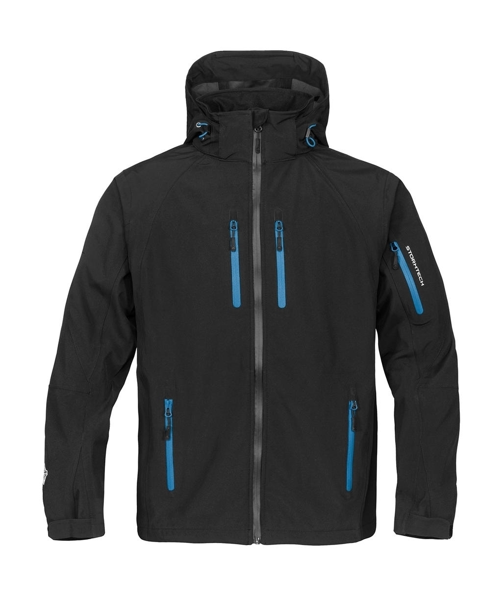 Expedition Soft Shell Black/Methyl Blue Noir, à personnaliser avec le logo de votre club. Expedition Soft Shell Black/Methyl Blue Noir