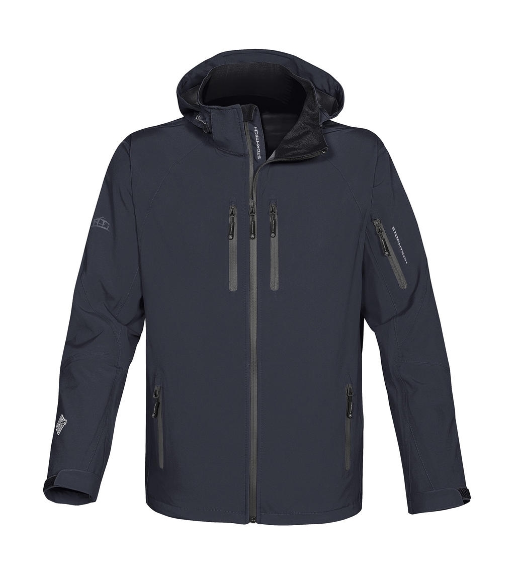 Expedition Soft Shell Navy/Granite Bleu, à personnaliser avec le logo de votre club. Expedition Soft Shell Navy/Granite Bleu