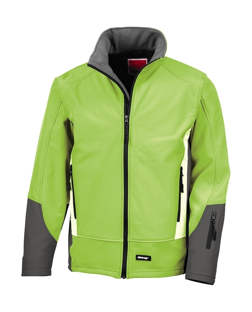 Blade Softshell Jacket Lime/Charcoal/Pale Grey Vert, à personnaliser avec le logo de votre club. Blade Softshell Jacket Lime/Charcoal/Pale Grey Vert