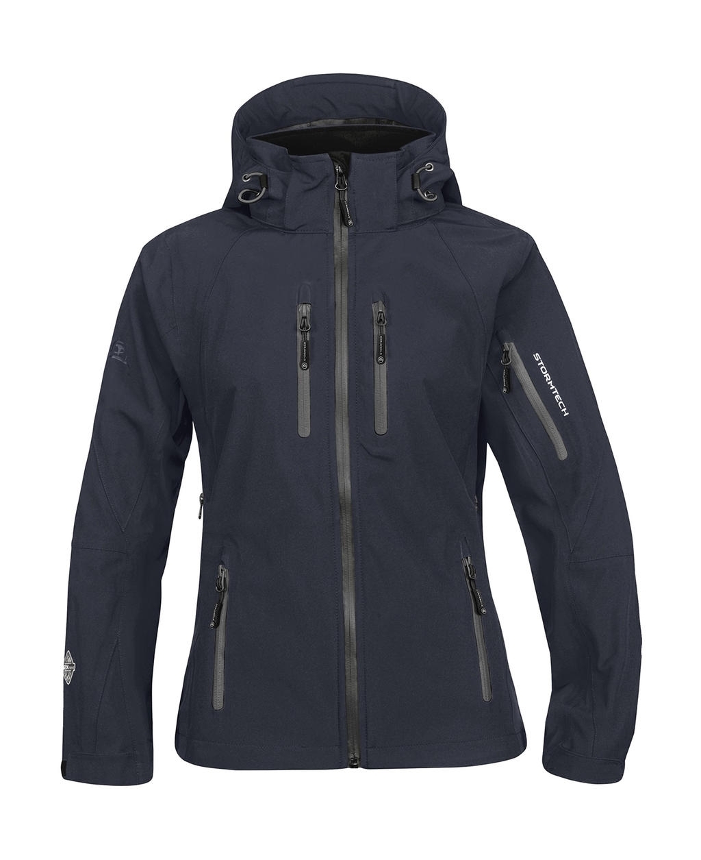 Lady Expedition Soft Shell Navy/Granite Bleu, à personnaliser avec le logo de votre club. Lady Expedition Soft Shell Navy/Granite Bleu