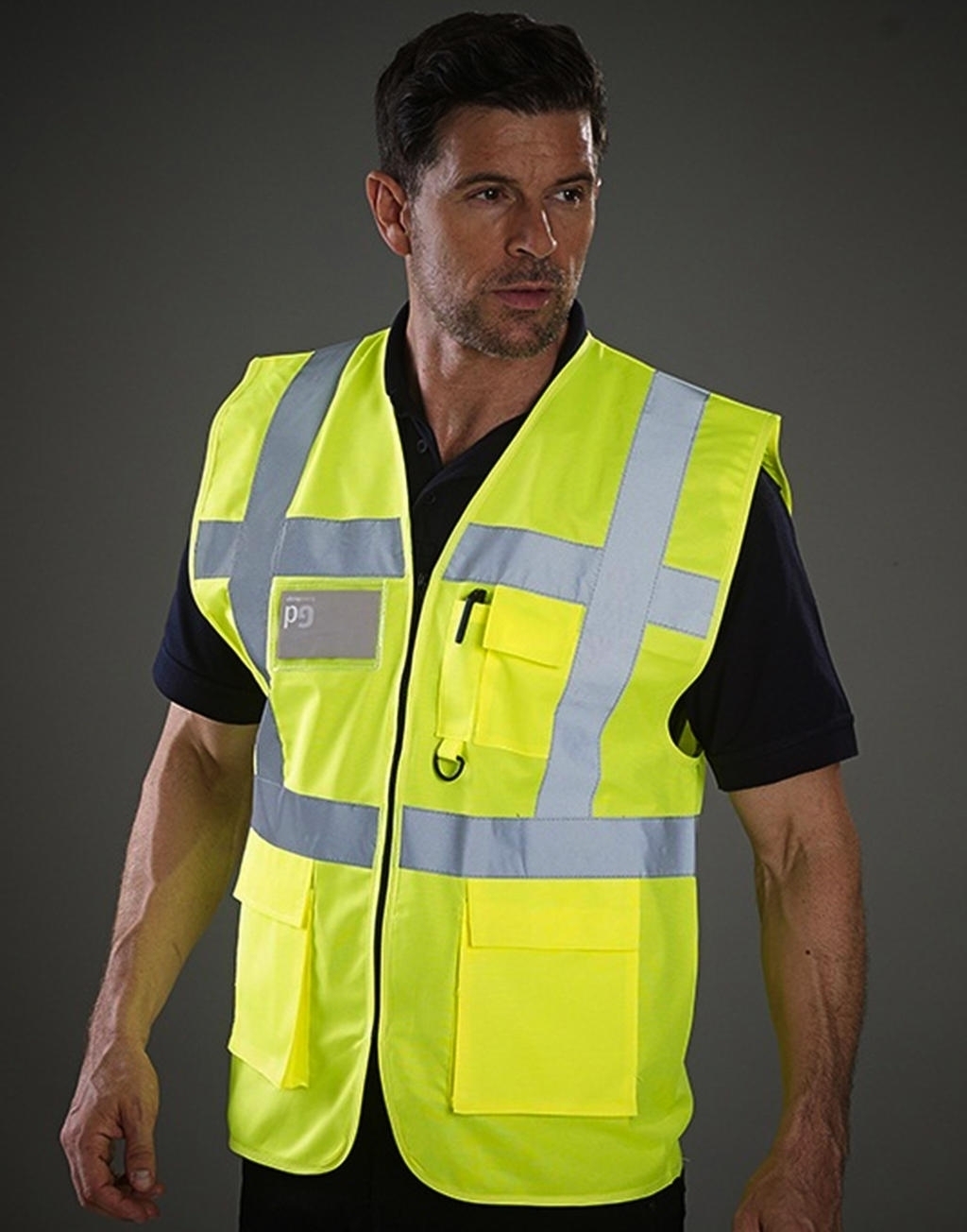 Hi Vis Executive Waistcoat Hi-Vis Yellow Jaune, à personnaliser avec le logo de votre club. Hi Vis Executive Waistcoat Hi-Vis Yellow Jaune
