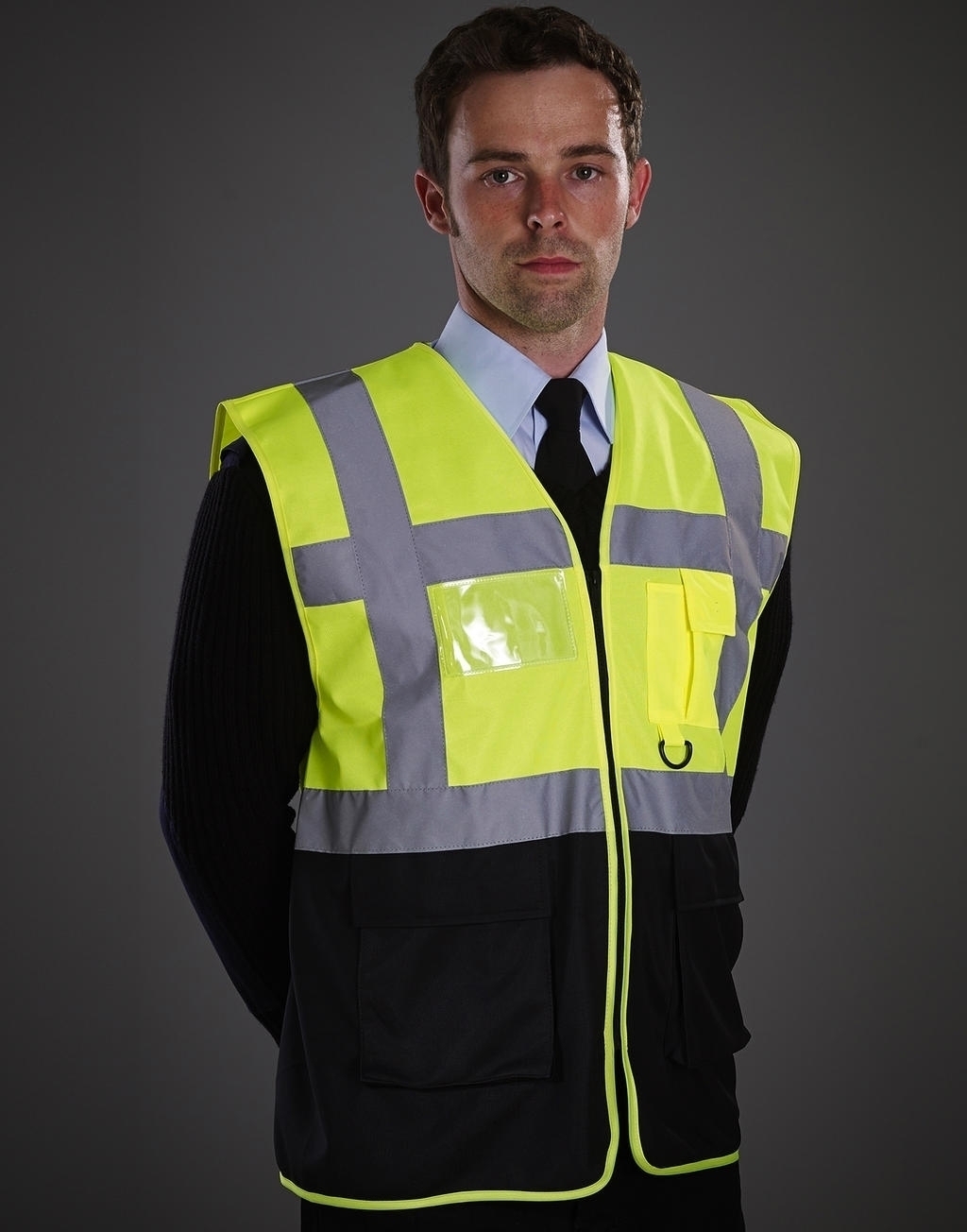 Hi Vis Executive Waistcoat Yellow/Black Jaune, à personnaliser avec le logo de votre club. Hi Vis Executive Waistcoat Yellow/Black Jaune