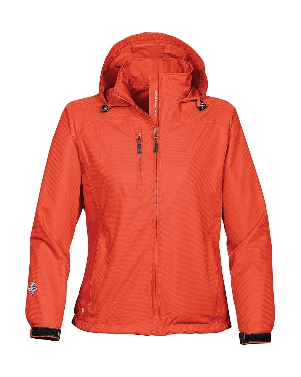 Ladies` Stratus Light Shell Jacket Dark Orange Orange, à personnaliser avec le logo de votre club. Ladies` Stratus Light Shell Jacket Dark Orange Orange