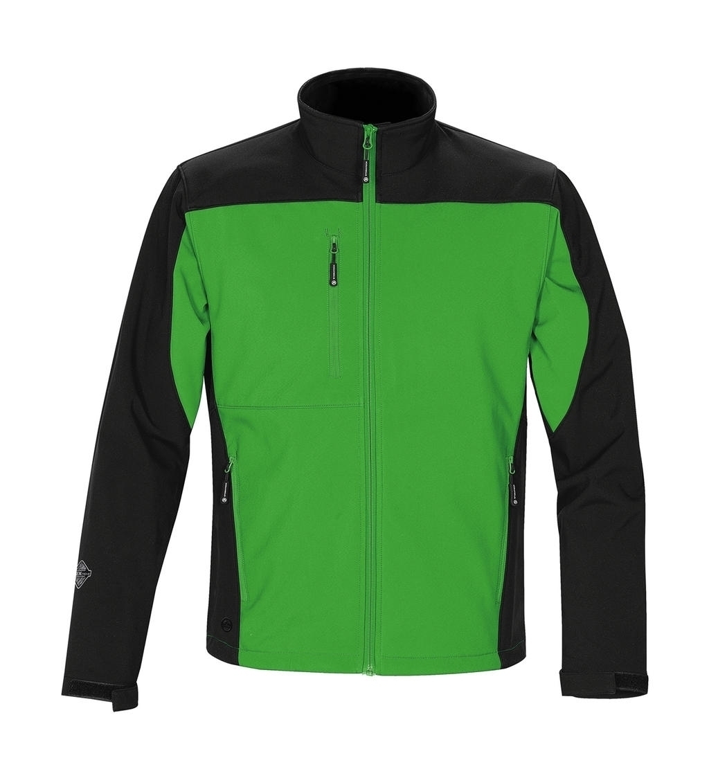 Edge Softshell Treetop Green/Black Vert, à personnaliser avec le logo de votre club. Edge Softshell Treetop Green/Black Vert
