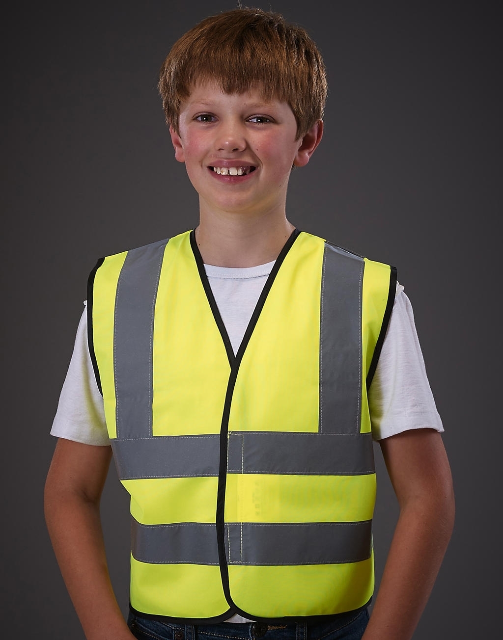Kids Hi Vis 2 Band & Brace Waistcoat Hi-Vis Yellow Jaune, à personnaliser avec le logo de votre club. Kids Hi Vis 2 Band & Brace Waistcoat Hi-Vis Yellow Jaune