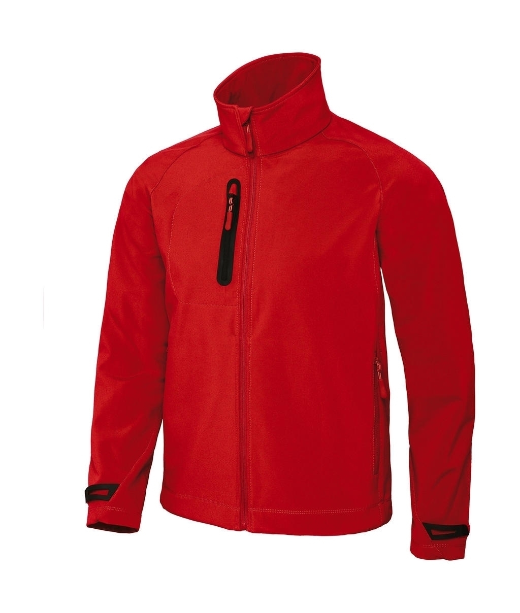 Men Technical Softshell Jacket - JM951 Deep Red Rouge, à personnaliser avec le logo de votre club. Men Technical Softshell Jacket - JM951 Deep Red Rouge