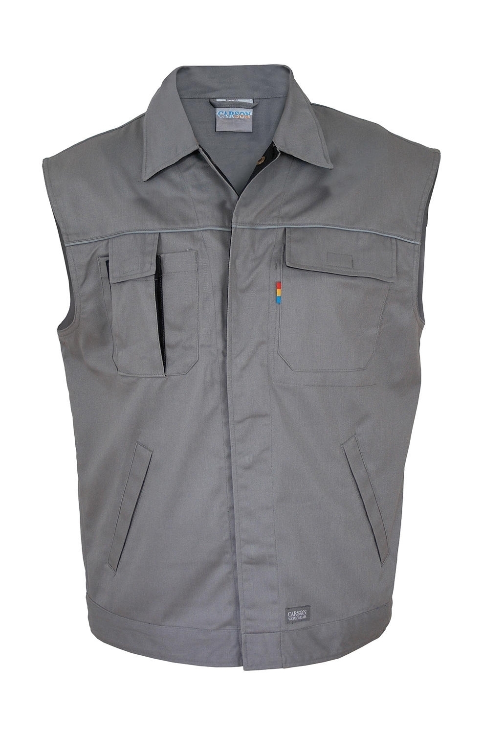 Working vest Contrast Grey/Black Gris, à personnaliser avec le logo de votre club. Working vest Contrast Grey/Black Gris