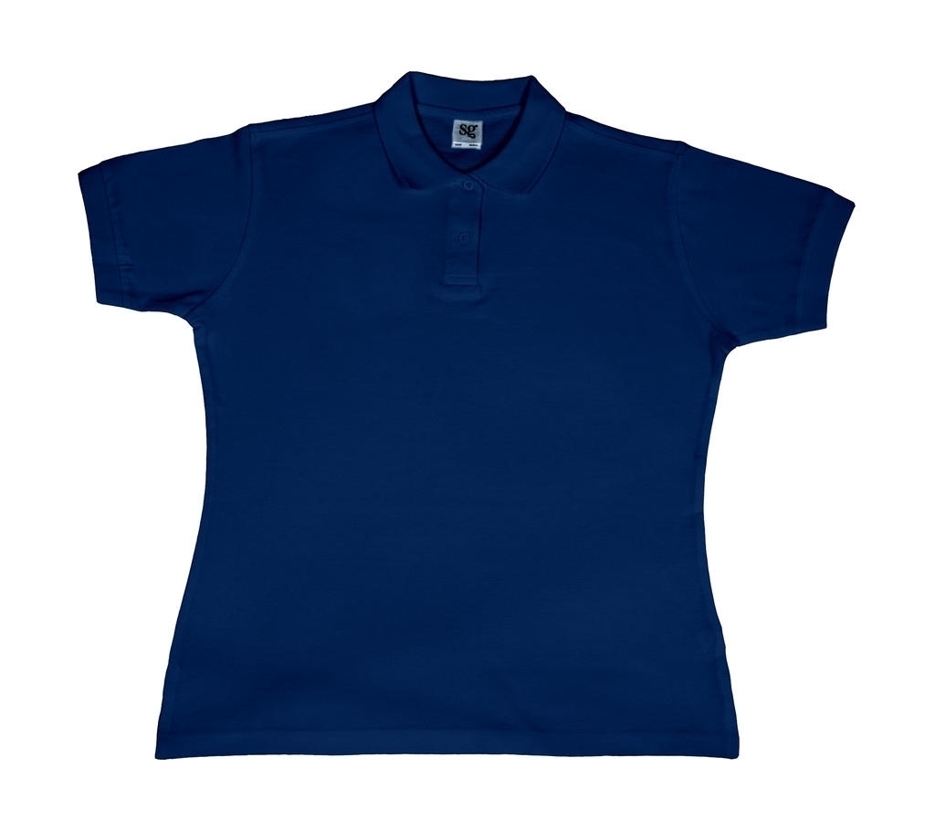 Polo Coton Femme SG50 Navy Bleu, à personnaliser avec le logo de votre club. Polo Coton Femme SG50 Navy Bleu