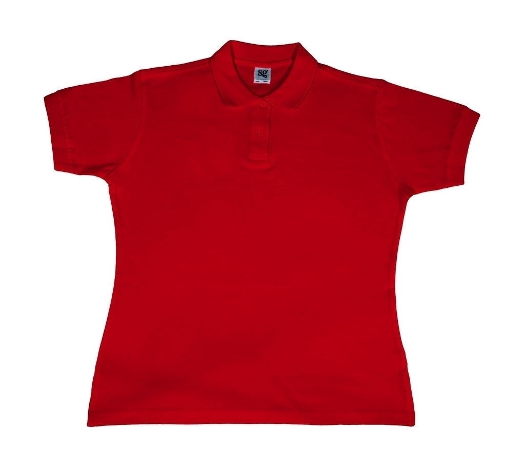 Polo Coton Femme SG50 Red Rouge, à personnaliser avec le logo de votre club. Polo Coton Femme SG50 Red Rouge