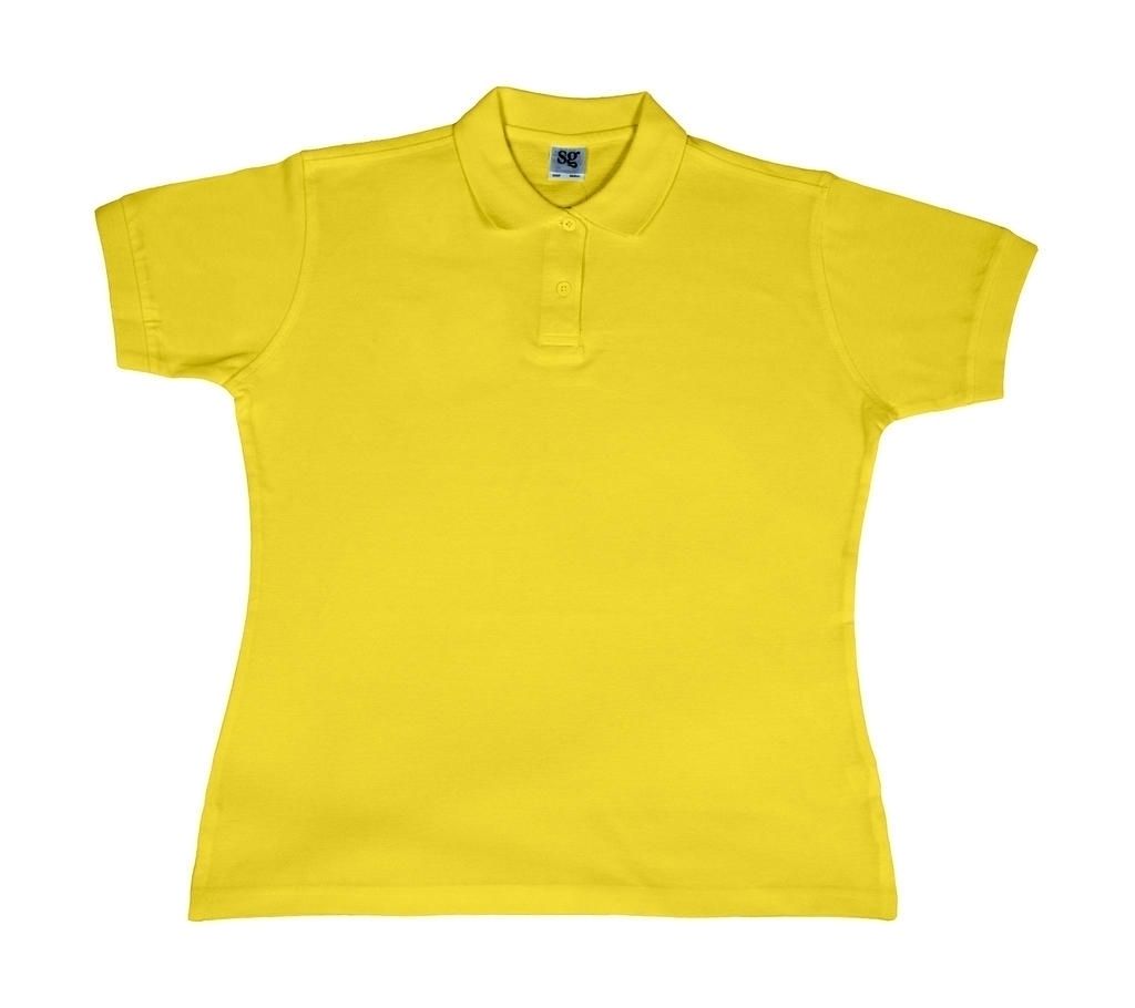 Polo Coton Femme SG50 Yellow Jaune, à personnaliser avec le logo de votre club. Polo Coton Femme SG50 Yellow Jaune