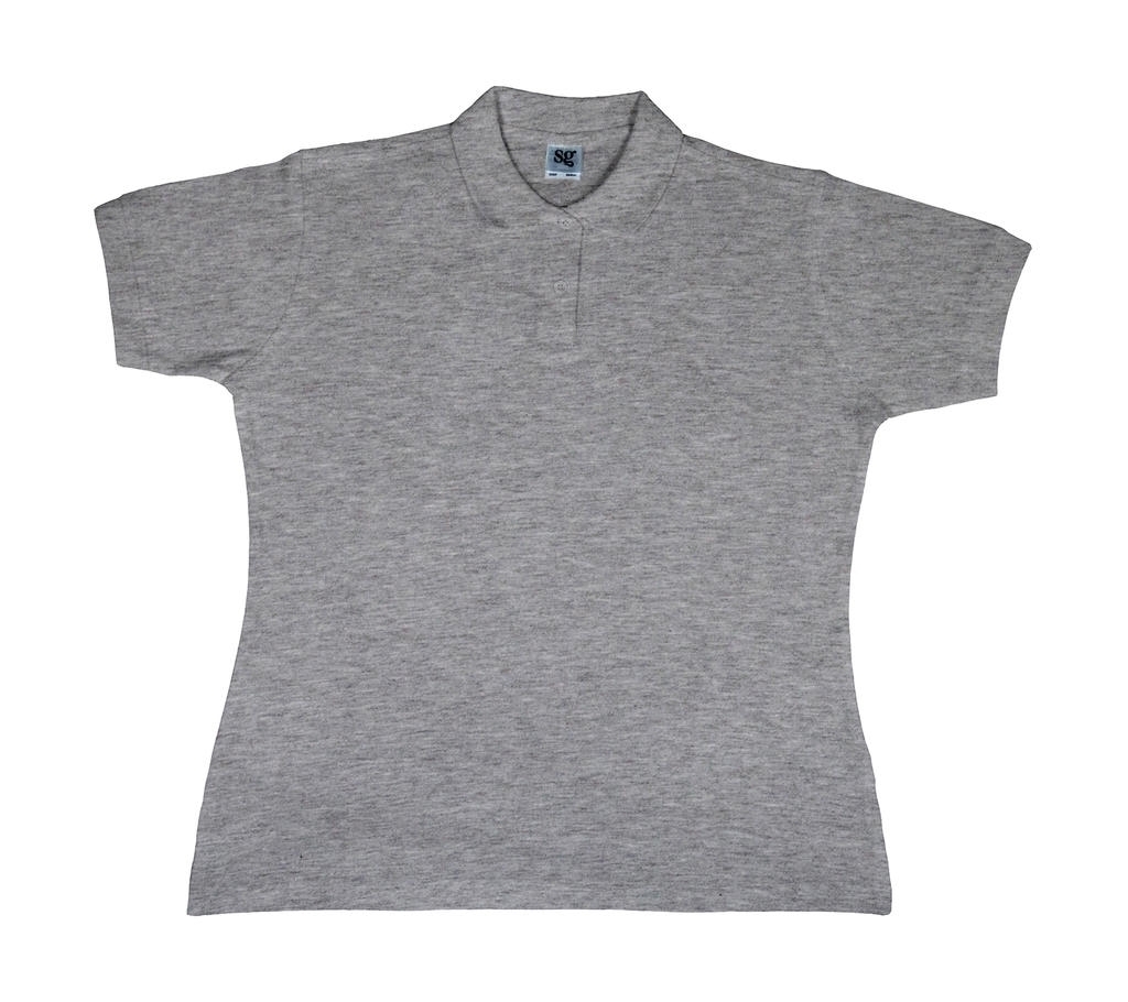 Polo Coton Femme SG50 Light Oxford Gris, à personnaliser avec le logo de votre club. Polo Coton Femme SG50 Light Oxford Gris