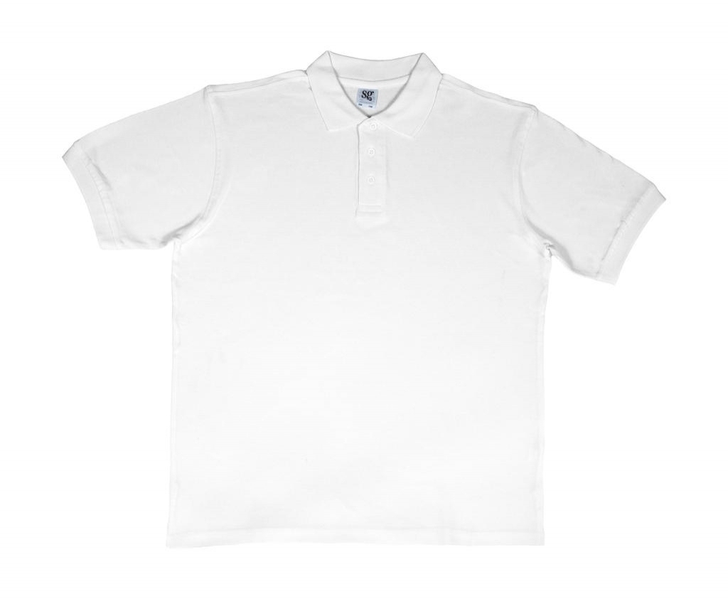 Polo Coton SG50 White Blanc, à personnaliser avec le logo de votre club. Polo Coton SG50 White Blanc