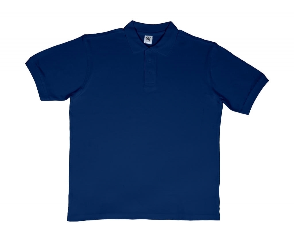Polo Coton SG50 Navy Bleu, à personnaliser avec le logo de votre club. Polo Coton SG50 Navy Bleu