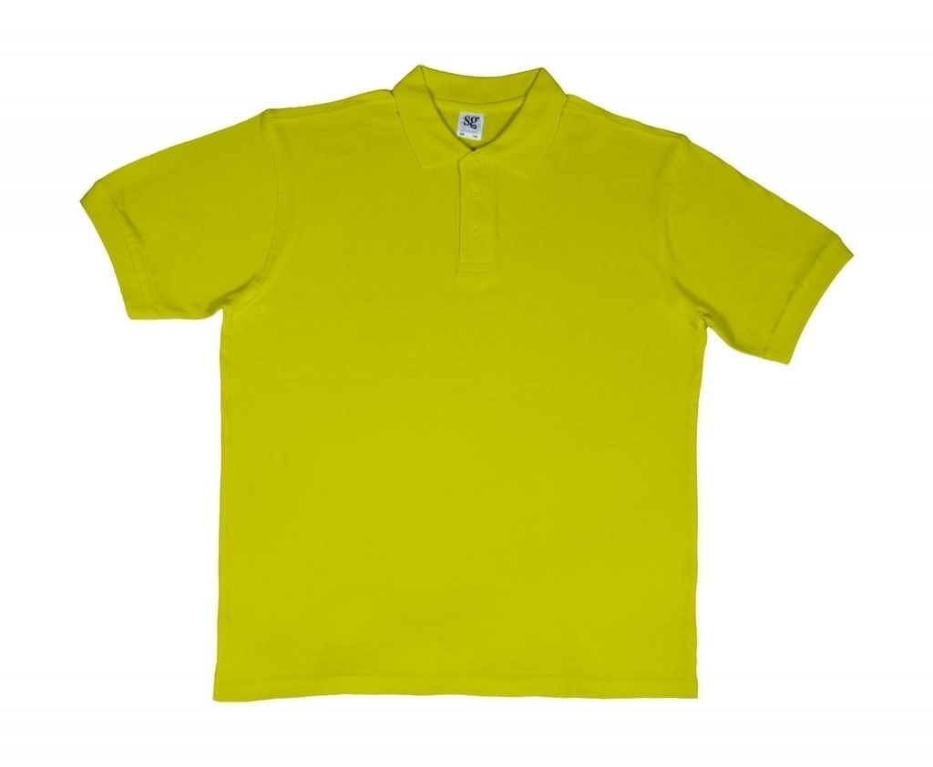 Polo Coton SG50 Lime Vert, à personnaliser avec le logo de votre club. Polo Coton SG50 Lime Vert